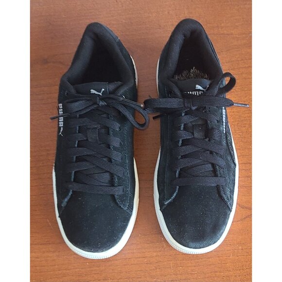 Puma Shoes Kid's 4C Vikky Sneakers Black Girl's Lace-Up - Picture 5 of 10